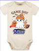 Los Angeles Rams Game Day Ghost Baby Onesie