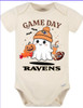 Baltimore Ravens Game Day Ghost Baby Onesie