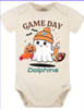 Miami Dolphins Game Day Ghost Baby Onesie