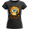 Green Bays Packers Women Halloween Witch Graphic T-Shirt