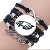 Philadelphia Eagles Love Leather/Suede Bracelet