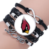 Arizona Cardinals Love Leather/Suede Bracelet