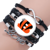Cincinnati Bengals Love Leather/Suede Bracelet