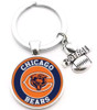 Chicago Bears Pendant w/Love Football Charm Acrylic/Key Chain