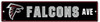 Atlanta Falcons Team Color Street Sign Décor 5"x 24"