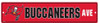 Tampa Bay Buccaneers Team Color Street Sign Décor 5"x 24"
