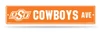 Oklahoma State Cowboys Team Color Street Sign Décor 5"x 24"