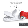 Wisconsin Badgers Tide Pacifier Clip 2-Pack