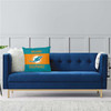 Miami Dolphins 2pc 18" x 18" Pillow Case Covers (Printed 1 Side)