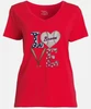 Atlanta Braves Women's Love V-Neck Tee Short Sleeves