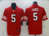 San Francisco 49ers Trey Lance #5 Stitched NFL Jersey
