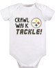 Pittsburgh Steelsrs Baby Crawl Walk Tackle Onesie