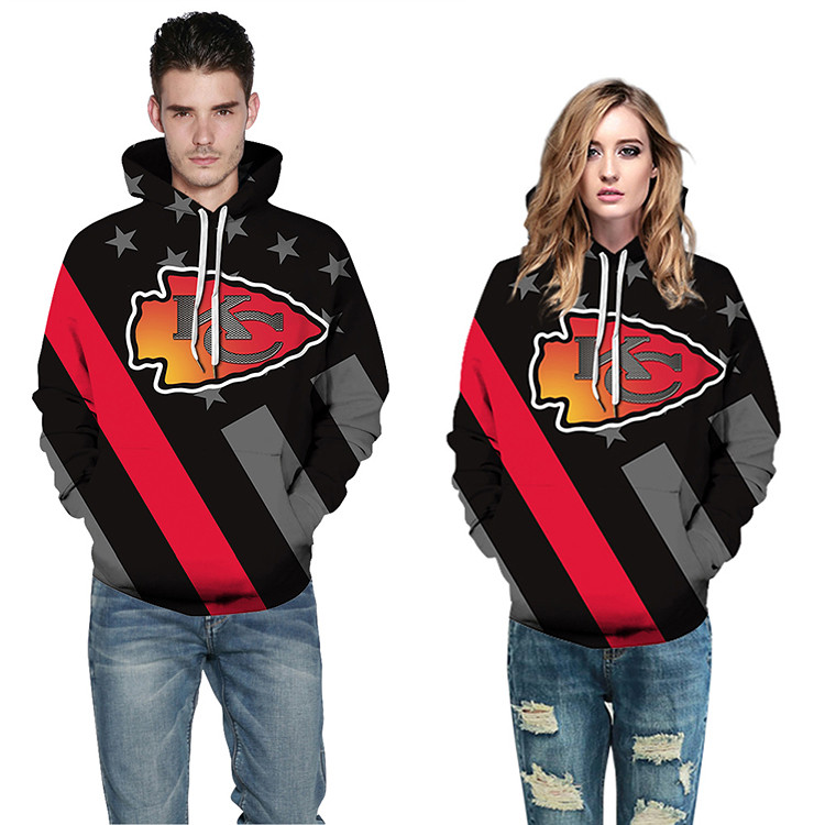 Kansas City Chiefs Stars & Stripes Unisex Hoodie