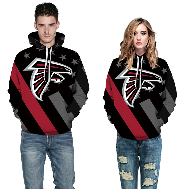 Atlanta Falcons Stars & Stripes Unisex Hoodie