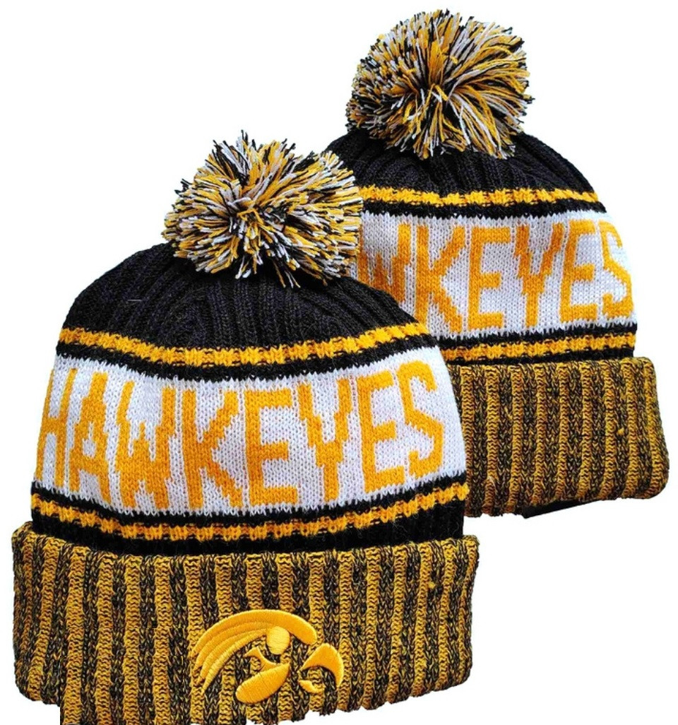 Iowa Hawkeyes Pom Beanie