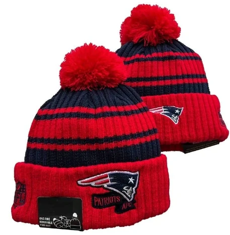 New England Patriots Pom Beanie