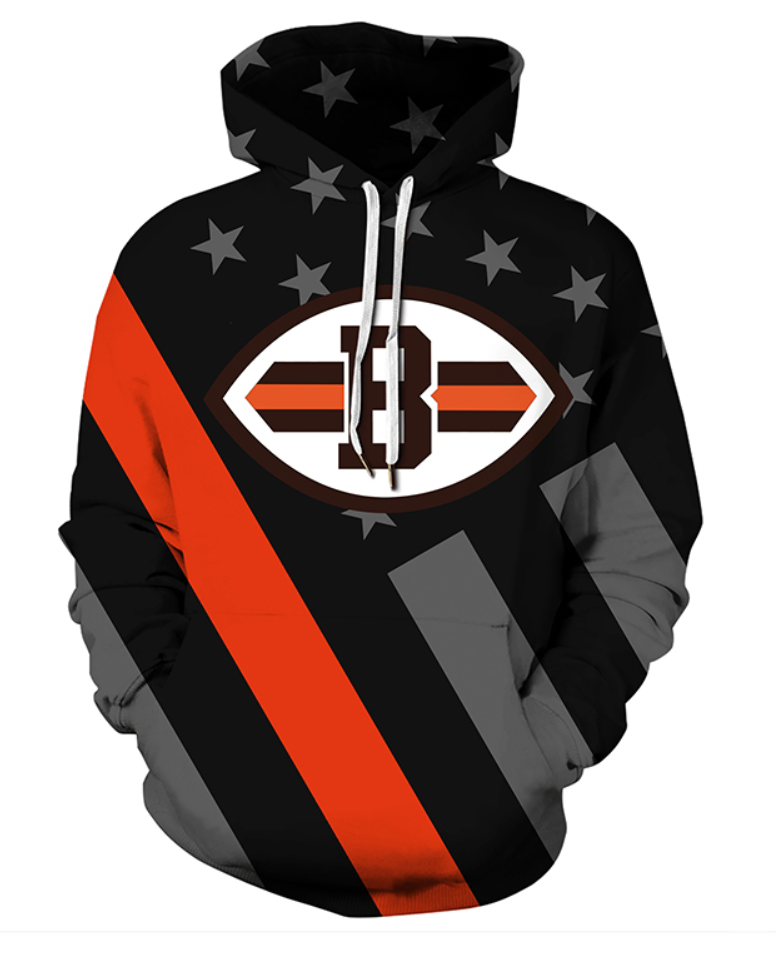 Cleveland Browns Stars & Stripes Unisex Hoodie
