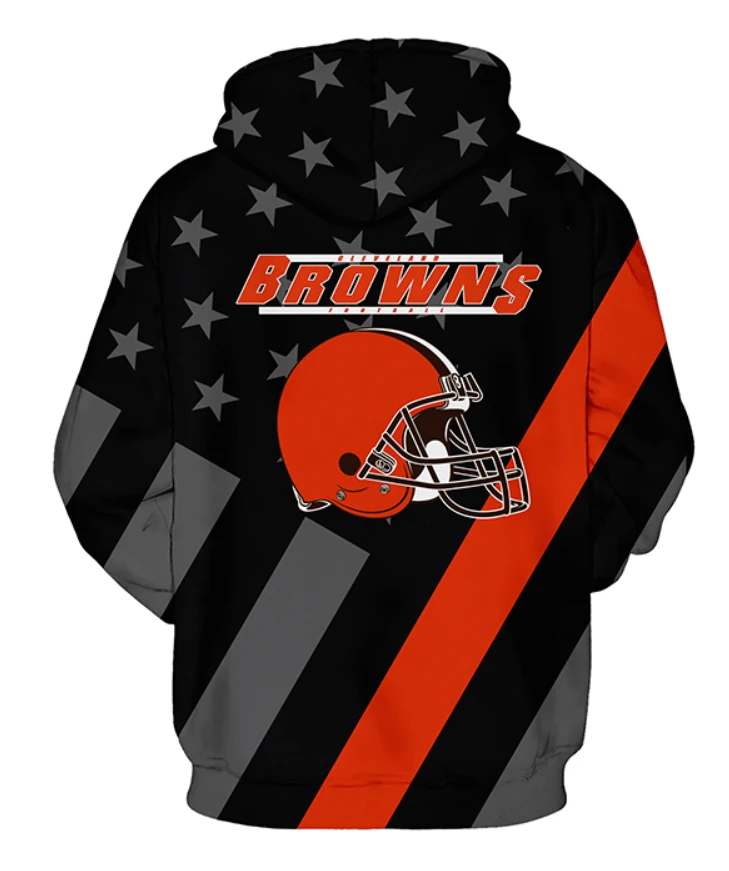 Cleveland Browns Stars & Stripes Unisex Hoodie