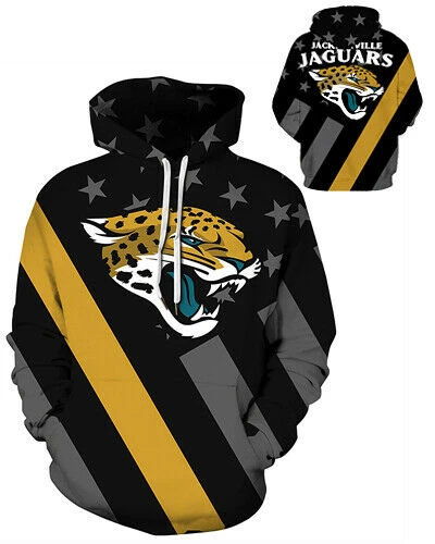 Jacksonville Jaguars Stars & Stripes Unisex Hoodie