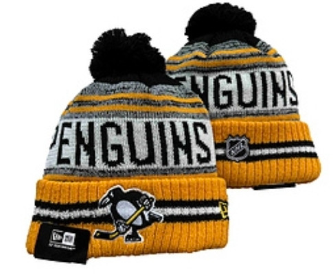 Pittsburgh Peguins Pom Knit Beanie #2