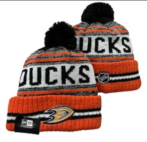 Anaheim Ducks Pom Knit Beanie