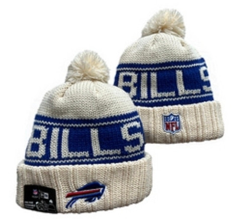 Buffalo Bills Pom Knit Beanie