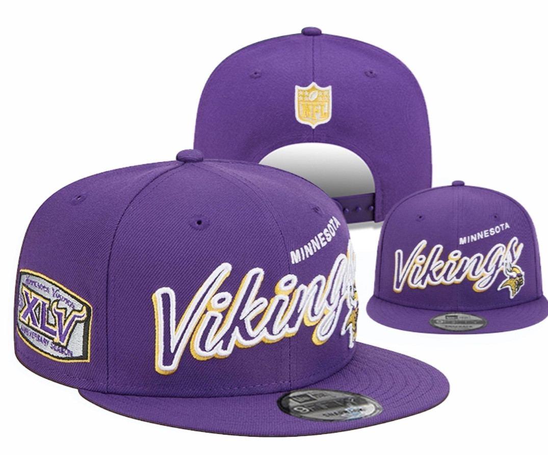Minnesota Vikings Snapback Ball Cap Style 2