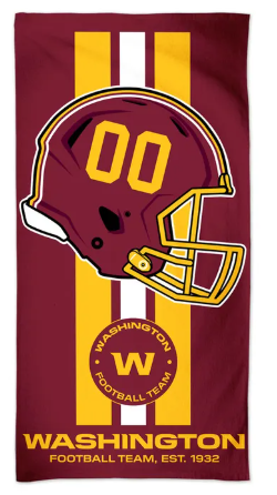 Washington Commanders Fiber Beach Towel 30" x 60"