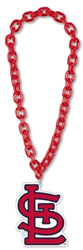 St. Louis Cardinals Jumbo Big Fan Chain Necklace Foam Emblem