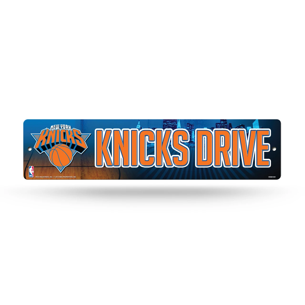 New York Knicks Plastic 4" x 16" Street Sign