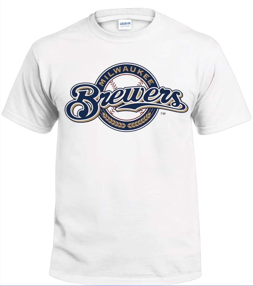 Milwaukee Brewers Men's T-Shirt White