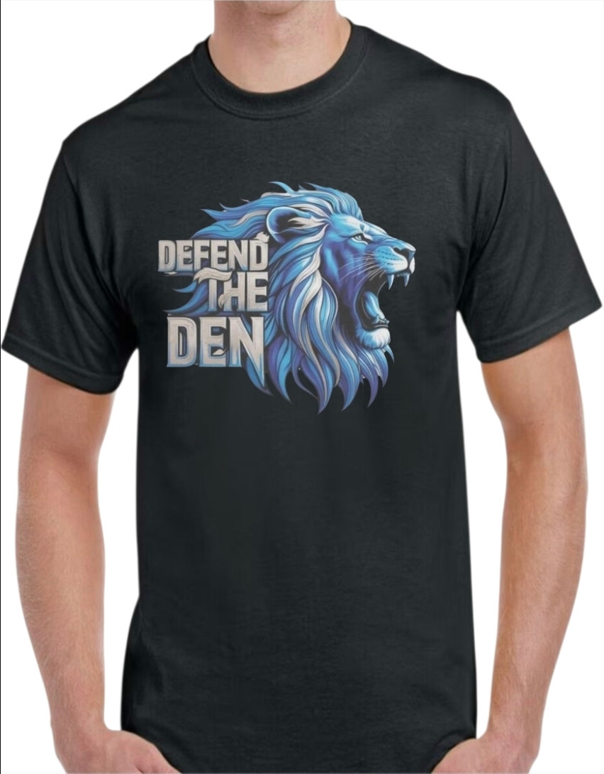 Detroit Lions Men's T-Shirt Defend The Den
