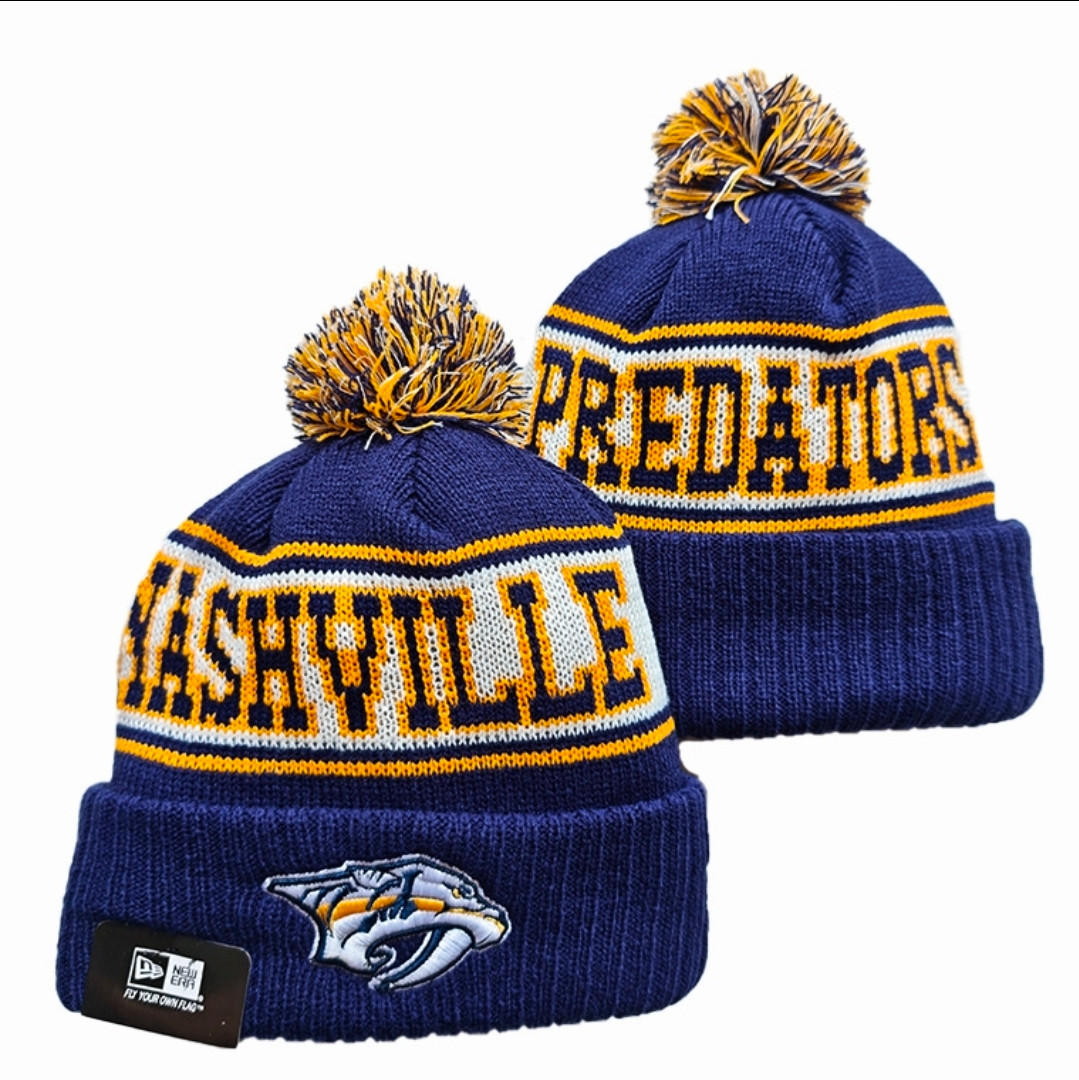 Nashville Predators Pom Knit Beanie