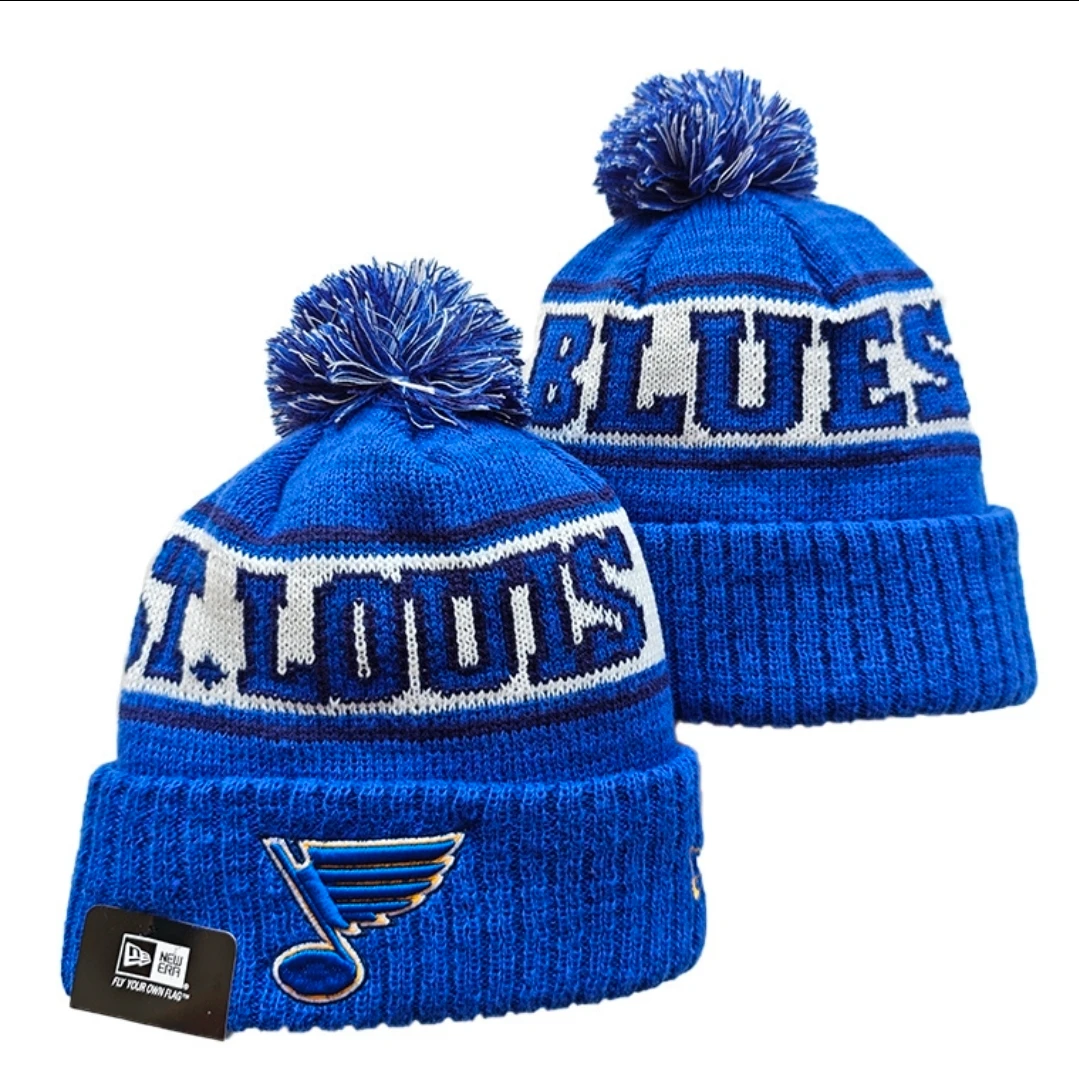 St. Louis Blues Pom Knit Beanie