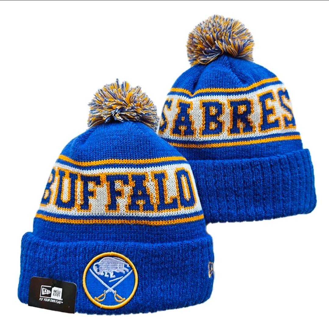Buffalo Sabers Pom Knit Beanie