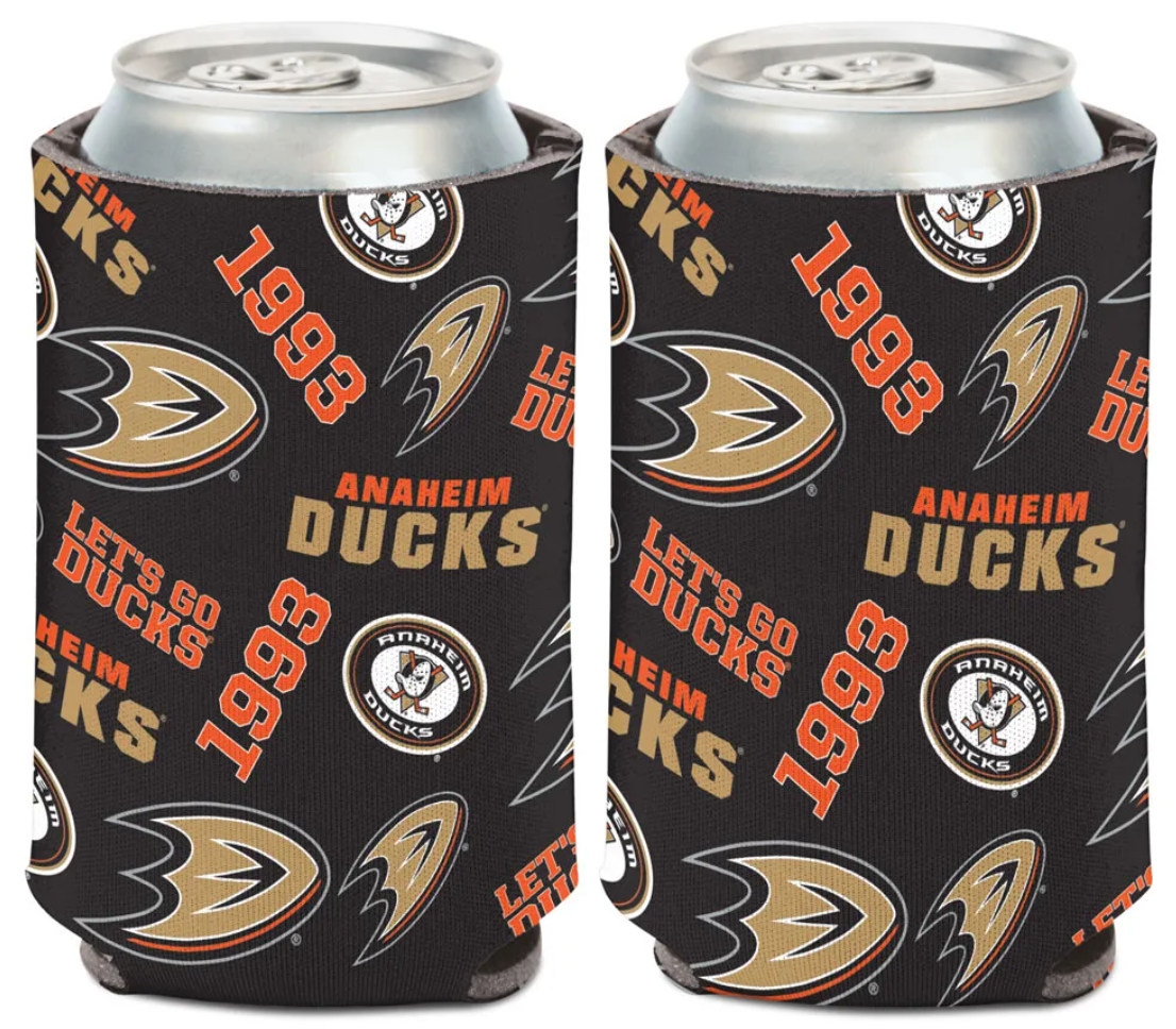 Anaheim Ducks Scattered Can Cooler 12 oz.