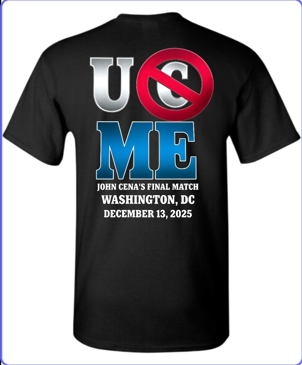 John Cena WWE Last Match Youth or Adult T-Shirt