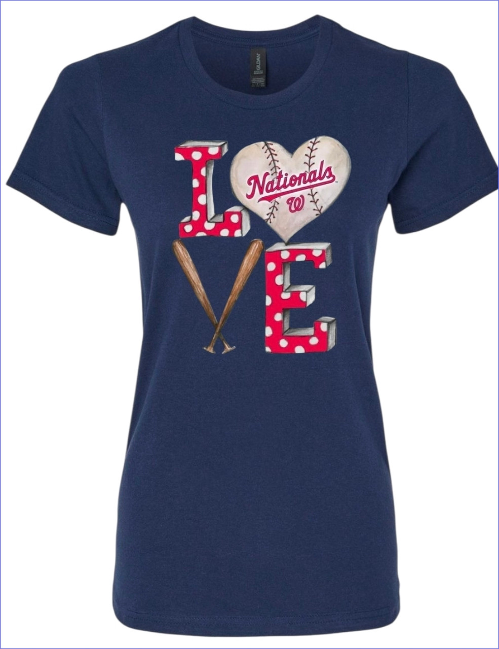 Washington Nationals "#1 Mom Love" Women's T-Shirt