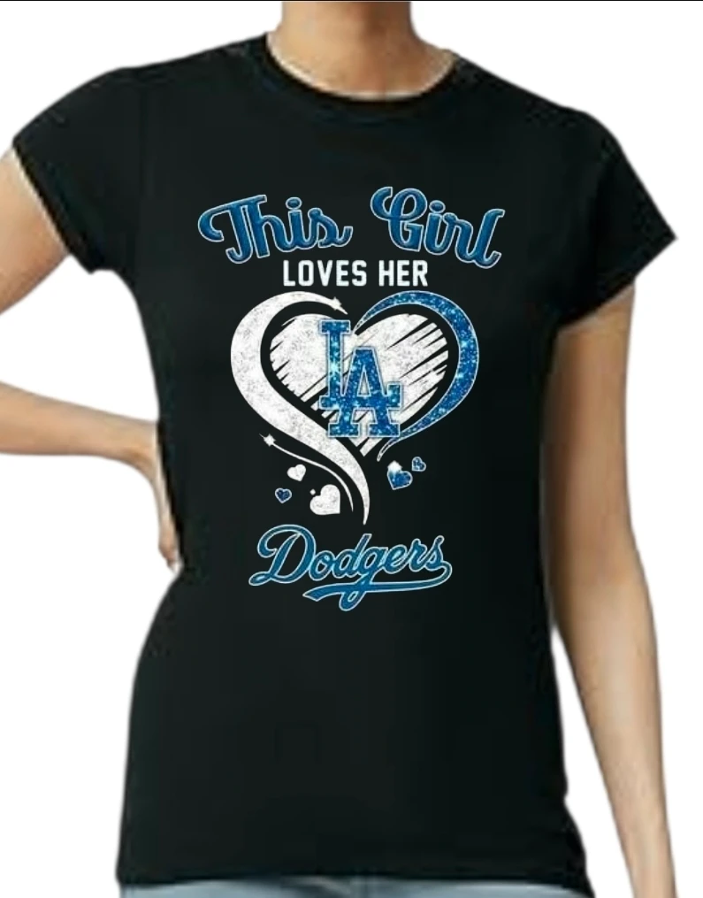 Los Angeles Dodgers Women's This Girl Loves T-Shirt