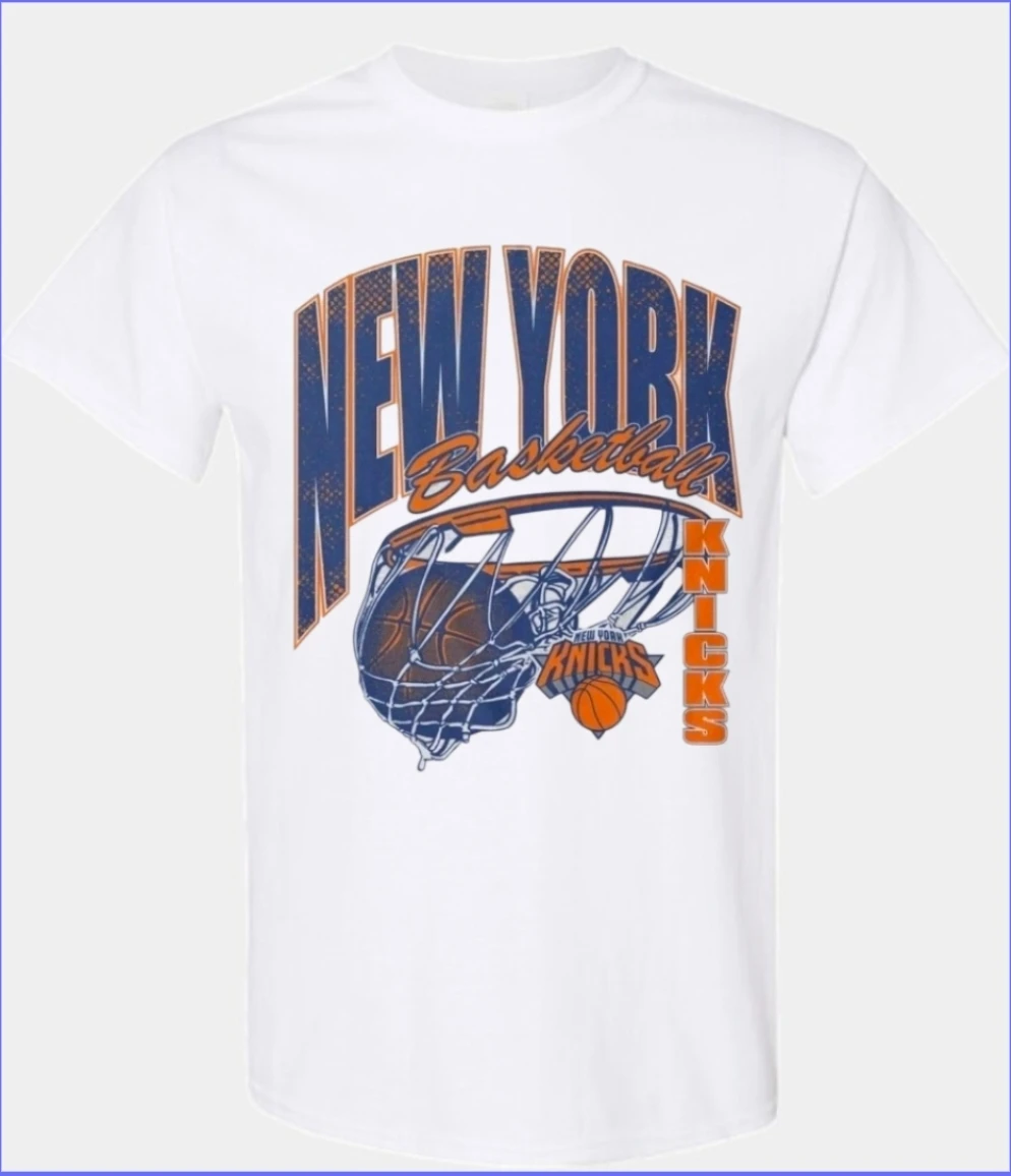 New York Knicks Basketball Rim Men's T-Shirt