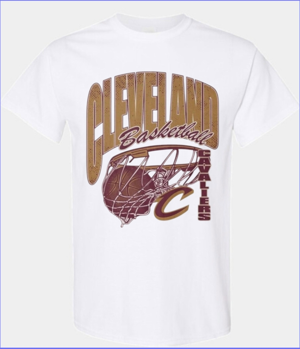 Cleveland Cavaliers Basketball Rim Men's T-Shirt