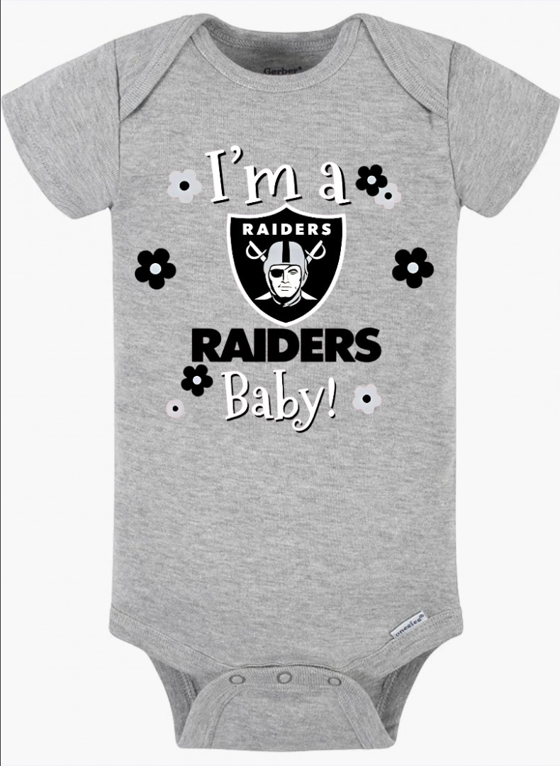 Las Vegas Raiders Baby Onesie Pink