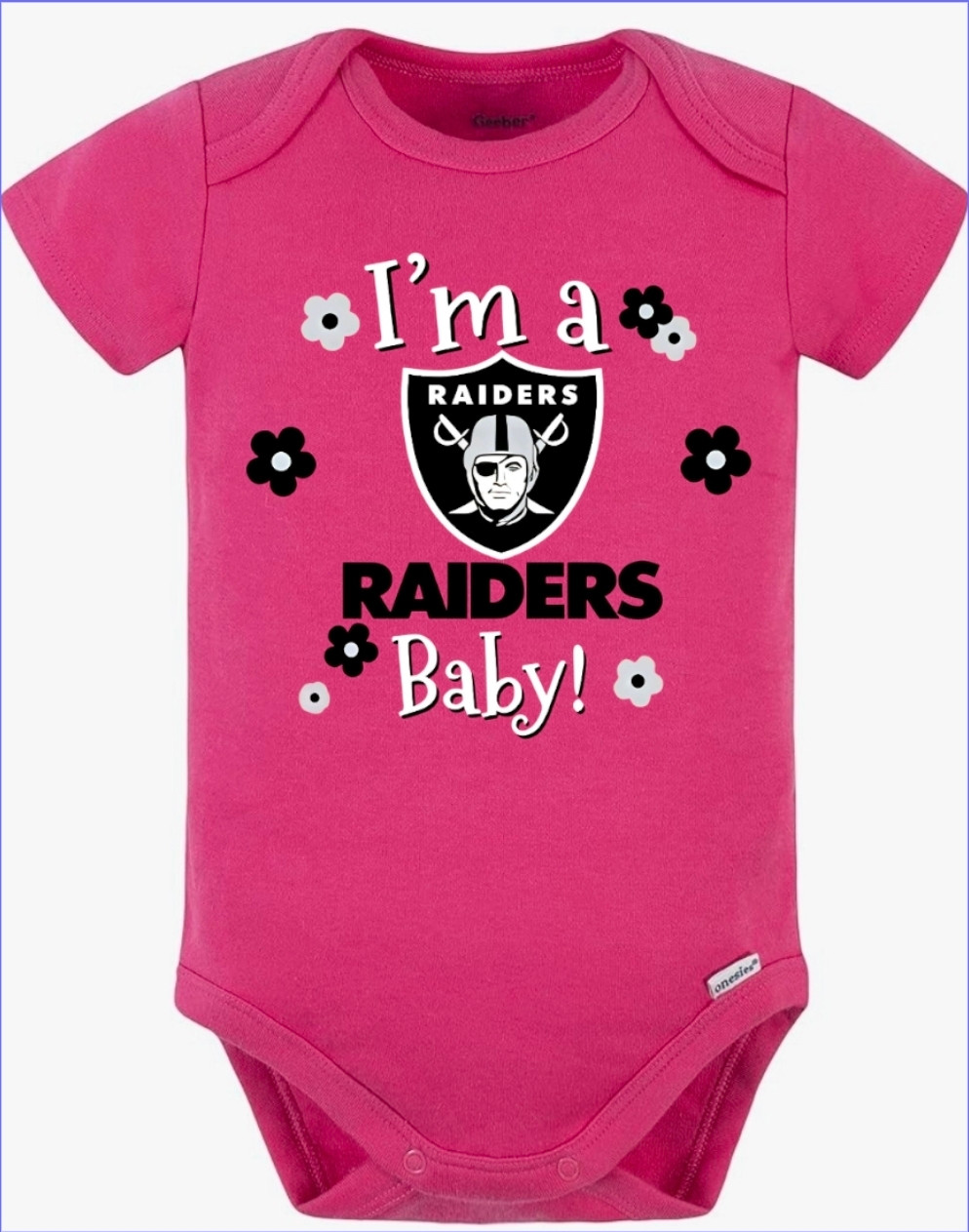 Las Vegas Raiders Baby Onesie Pink