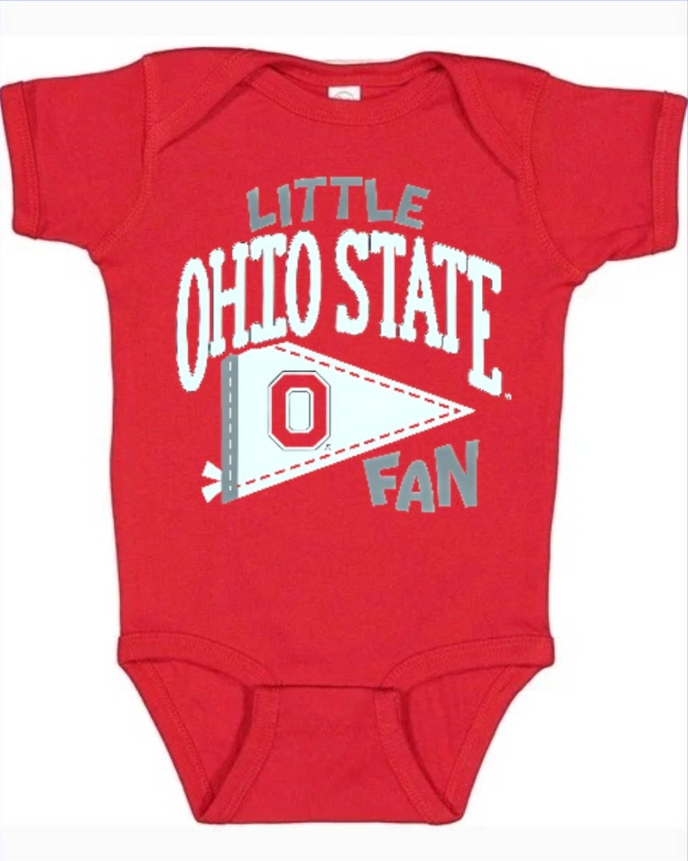 Ohio State Buckeyes Lil Fan Baby Onesie