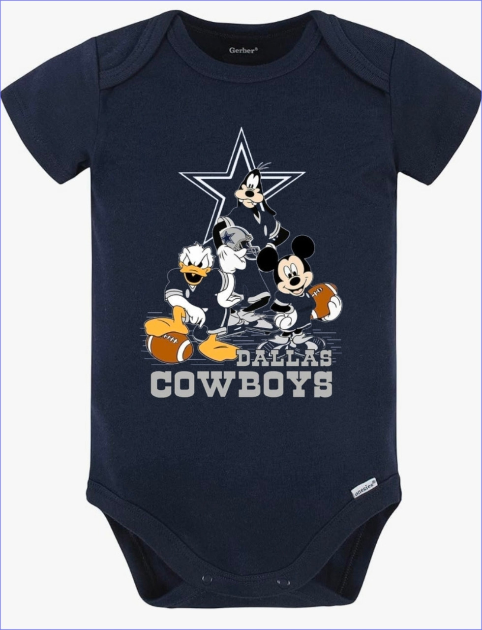 Dallas Cowboys Disney Baby Onesie