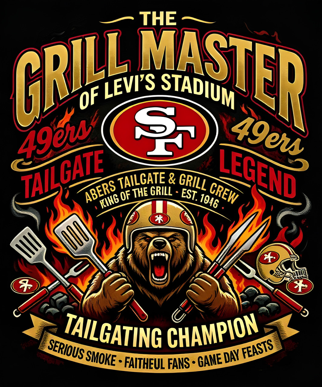 San Francisco 49ers Kitchen or BBQ Apron