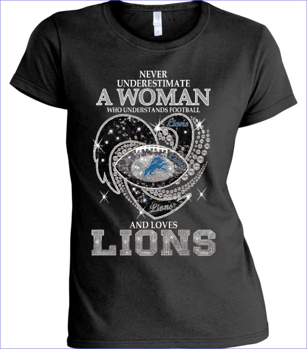 Detroit Lions Never Underestimate Women's T-Shirt