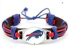Buffalo Bills Leather Twist Unisex Bracelet