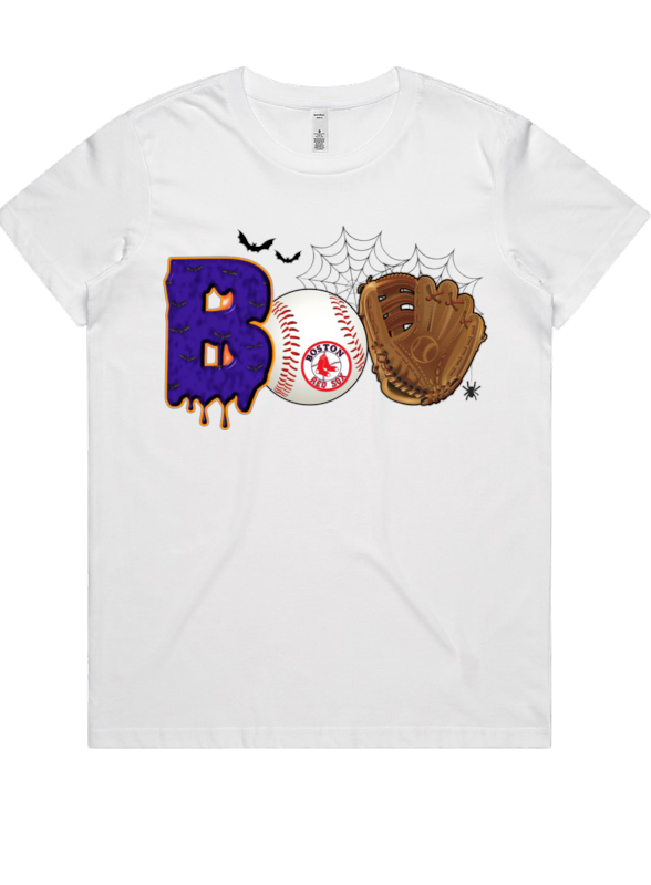 Boston Red Sox Women Halloween Graphic T-Shirt