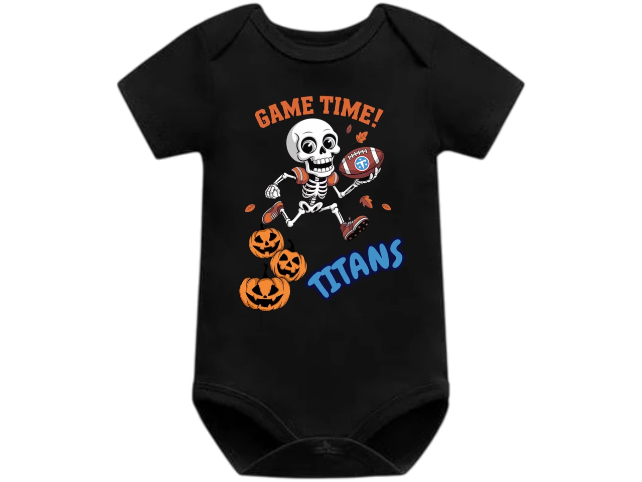 Tennessee Titans Skeleton Game Day Baby Body Suit/Onesie